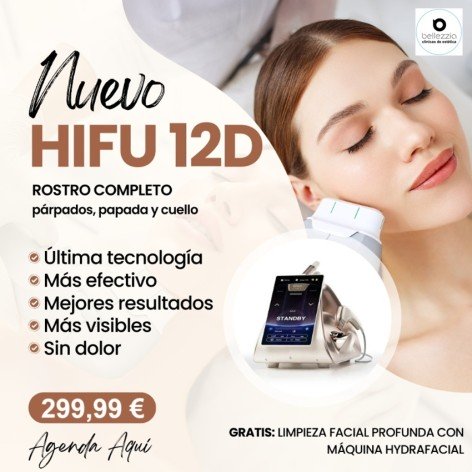 HIFU 12D Facial - Ultrasonidos Focalizados MPT